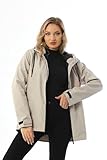 Generisch Damen Regenjacke, wasserabweisend, mit Kapuze und Reißverschluss (DE/NL/SE/PL,...