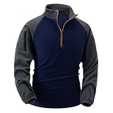 Generisch Sportshirt Herren S - Herren Sweatshirt Grau Sweatjacke Mit Reissverschluss Pullover Mit...