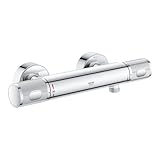 GROHE Precision Feel - Thermostat- Brausearmatur (wassersparend, mit Rändelstruktur,...