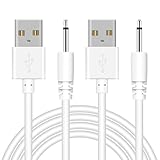 Bicmice USB-LADEKABEL 2,5mm DC Ladekabel für Massagegerät Spielzeug Schnelles Aufladen(2er-Pack)