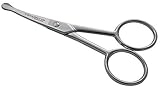 Bartschere, Nasenschere, Ohrenhaarschere, Gebogen - Made in Italy (Kohlenstoffstahl)