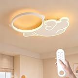 Kinderzimmer Deckenlampe Astronaut LED mit Fernbedienung 38W 3800LM, Dimmbar 3000K–6500K,...