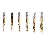 Hex Shank -Bohrer Bits Hochgeschwindigkeit Stahl professionelles Spiral Kerbe Design für schnelle...