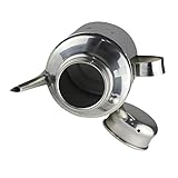 Ciieeo Edelstahl Ölspender mit Deckel Hitzebeständig und Auslaufsicher für Sojasauce Essig Öl...