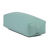 bodhi Yoga Salamba Bolster Eco | Waschbarer Bezug aus 100% Bio-Baumwolle | Yogarolle eckig mit Bio...