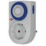 Brennenstuhl Zeitschaltuhr MMZ 20, mechanische Timer-Steckdose (Tages-Zeitschaltuhr, mit erhöhtem...