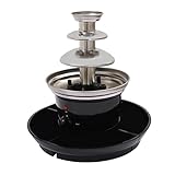 3 Etagen Elektrisch Schokoladenbrunne, Schokobrunnen mit Schmelzfunktion, Edelstahl Schokoladen...