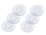 Provance 6 x Untertassen aus Glas Unterteller Espresso Mokka Tee Abschmeckteller Durchmesser 11,5 cm...