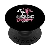 Flip Tumble Jump Play Gymnastik Geburtstag Turner Lustig PopSockets mit austauschbarem PopGrip