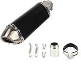 Vanwoke Universal Motorrad Auspuff 38-51mm, Universal Motorrad Schalldämpfer mit abnehmbarem DB...