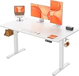 ErGear Elektrisch Höhenverstellbarer Schreibtisch 140x70 cm, Schreibtisch Höhenverstellbar mit 4...