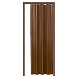 tectake® Schiebetür Komplettset, Lamellentür, Falttür, Tür 80x203 cm, Raumtrenner mit...