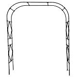 Robustes schwarzes Rankgitter für den Garten, 250 cm, Kletterstütze aus Eisen für Rosen und...