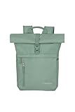 Travelite Handgepäck Rucksack, Laptop Rucksack 15,6 Zoll, BASICS, Reiserucksack Rolltop Funktion,...