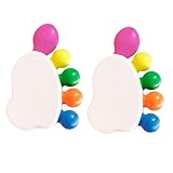 GARIOUANS 2 Sätze Fußzehenförmige Textmarker Bunte Mild Color Highlighter Stifte Für Schüler...