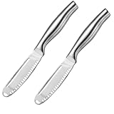 Eouayoree Buttermesser Loch Käse Dessertmesser Edelstahl Marmeladenmesser Besteck Toast Sahne Brot...