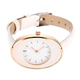 Warmhm Damen Armbanduhr mit Verstellbarem Lederarmband Quarzuhr für Freizeit und Outdoor Präzise...