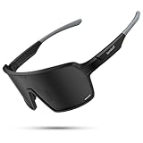 Lamicall XL Fahrradbrille Herren, Schnelle Brille Damen - [29g TR90 Ultraleicht] Polarisiert...