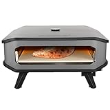 cozze, Millarco Cozze® 90347 XXL 17 Gas Pizza Ofen mit Thermometer mobiler Pizzaofen Pizzastein...