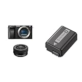 Sony Alpha 6400 Systemkamera Bundle mit 16–50mm Objektiv, NP-FW50 Zusatzakku & LCS-AMB...
