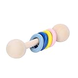 Generic Rasselspielzeug, Anregende Sensorische Holzrassel, 360-Grad-glatt für Babykind...