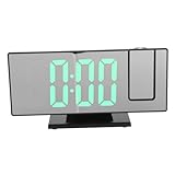 NOLITOY Projektion Wecker mit LED Display und Nachtlicht Multifunktionaler Digitaler Alarm Clock...