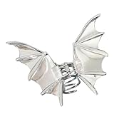 Haarspangen – Fledermaus-Haarklammer für Halloween | Haarklammer mit Gothic-Flügel aus Metall |...
