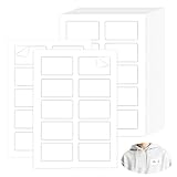 Jyvex 200 Stück Namensetiketten Ablösbar Bedruckbare 80x50mm auf A4 Selbstklebend...