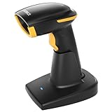 Inateck Bluetooth Barcode Scanner 2D, drahtloser 2D QR Code Scanner mit 2600 mAh Akku und...