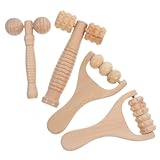 ibasenice 4 Stück Teiliges Holz Ergonomischem Griff Multifunktional für Fuß Schulter Nacken...
