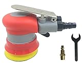 Air Exzenterschleifer 7,6 cm - pneumatischer Handschleifer - 7,6 cm x 1,5 cm Durchmesser Schleifpad...
