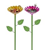 JXAXD 2 Stück Vogelbad Garten Stehend 65x8cm, Insektentränke Stehend, Insektentränke,...