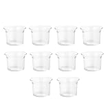 SHINEOFI 10 Stück Glas Teelichthalter Transparent Robuster Votivkerzenhalter für Tischdekoration...