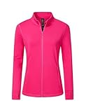 MoFiz Sportjacke Damen Leicht Trainingsjacke Mikrofleece Sweatjacke Wandershirt mit Reißverschluss...