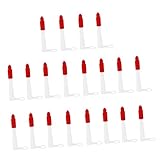 DIYEAH 20 Stück Teiliges Silikon Düsen mit Schraubspitzen und Passenden Roten Verschlusskappen...