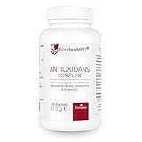 FürstenMED® Antioxidantien Komplex mit Astaxanthin + OPC + Vitamin C, 120 Kapseln, Vegan &...