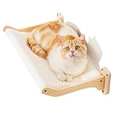 MEWOOFUN Katzenhängematte zur Wandmontage mit abnehmbarem Bezug, 52x32cm große Katzenwandmöbel...