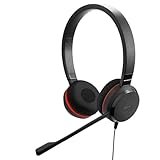 Jabra Evolve 30, Stereo-Headset mit Mikrofon, Unified-Communications-Kopfhörer für VoIP-Softphone...