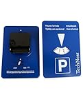 TechNest Automatische Elektronische Parkscheibe_Europäische Parkuhr mit 24-Stunden-Zeitanzeige für...