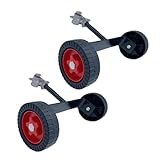 FUTUREORYY 2 Stück Trimmer Stützräder aus Stahl Universell Passend für Benzin und Elektro...