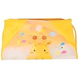 KOMBIUDA Kinderkittel aus Eva für 1 3 mit Langen Ärmeln Verstellbar Gelb mit Lustigen Mustern...