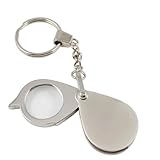 FROON Lupe 2er-Pack Faltbare HD-Lesebrillen aus Metall mit Schlüsselanhänger, Lupe, Schmucklupe...