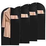 4 Stücke Kleidersack, 120 x 60 cm Wasserdicht kleiderschutzhülle, Kleidersäcke mit...