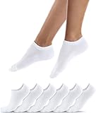 QINCAO Sneaker Socken Herren Damen 6 Paar Kurze Halbsocken Baumwolle Sportsocken Atmungsaktiv...