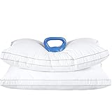 SAKIAO Standard/Queen-Size, 2er-Set, verstellbare Daunen-Alternativ-Bettkissen, Bauchkissen,...