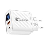 USB-Wandladegerät, USB-Ladeblock | Adapter PD-Wandladegerät mit 2 Anschlüssen |...
