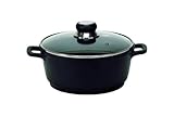 Krüger Aluguss Fleischtopf Delta, Ø 24 cm, Schwarz