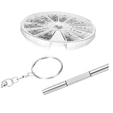 NUOBESTY Teiliges Brillen Uhren Reparaturset mit Mikroschraubendrehern aus Metall Langlebiges...