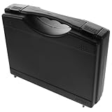 TOBBOMEY Hartschalen Mikrofonkoffer Mittlere Stoßfeste Transportbox mit Fächern für Kabelloses...