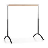Klarfit Bar Lerina Ballettstange (Holmlänge 110 cm, freistehend, mobil, höhenverstellbar 70-113...
